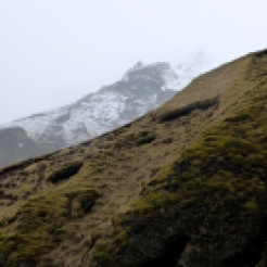 Mountainside and Hillside at Skógafoss